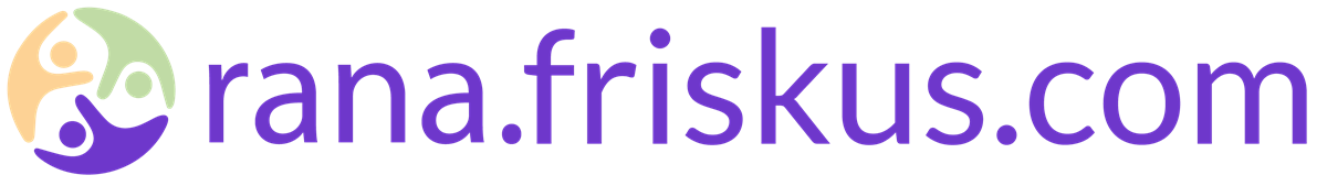 Logo Rana.Friskus.com med lilla skrift - Klikk for stort bilde